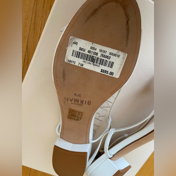 Alexandre Birman - Clarita Slingback Sandals - white - 37.5 (NEW!!) - Picture 9 of 10